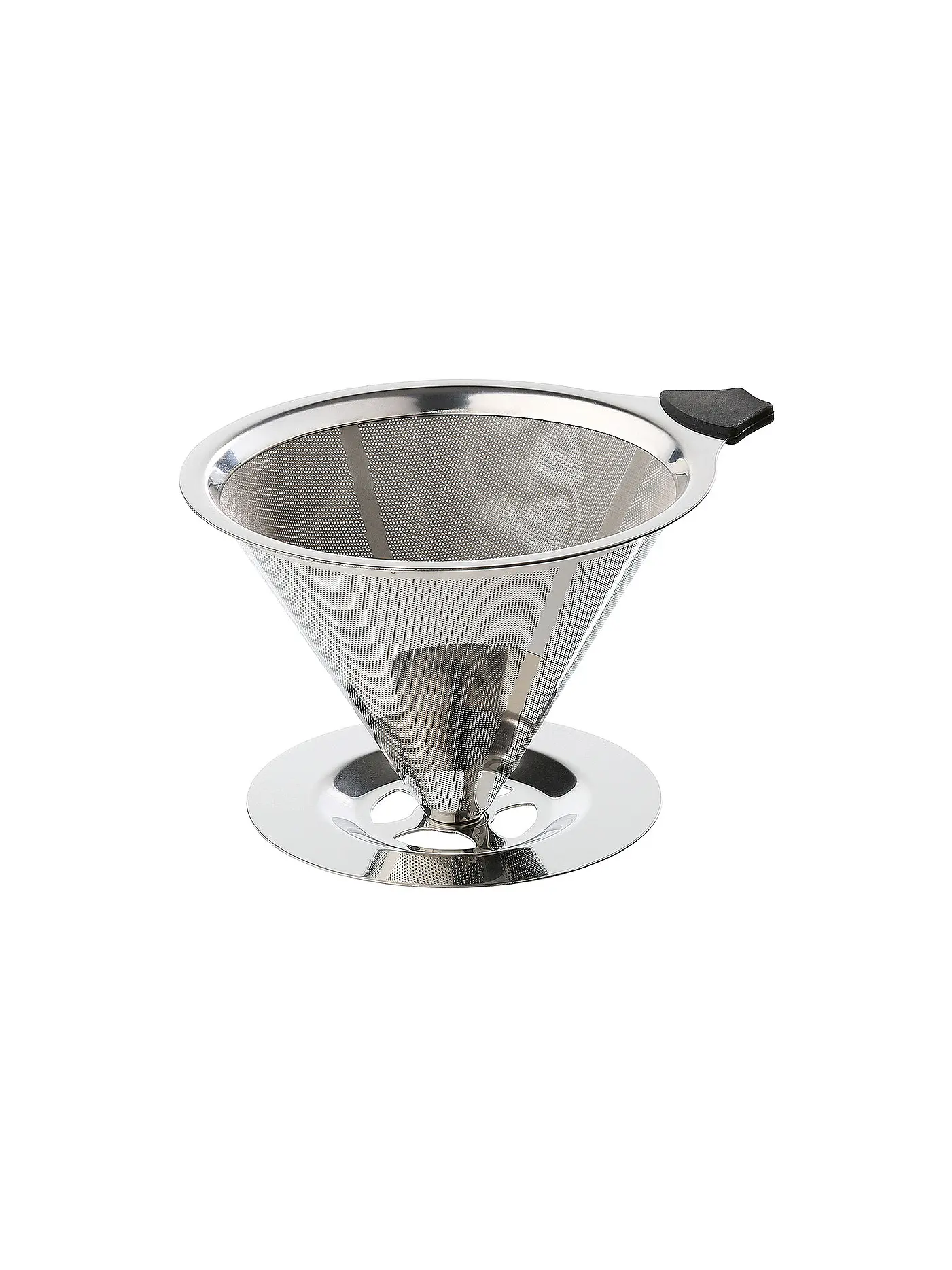 CILIO | Dauerfilter für Kaffee mit Standfuß EDELSTAHL Gr.4 | 